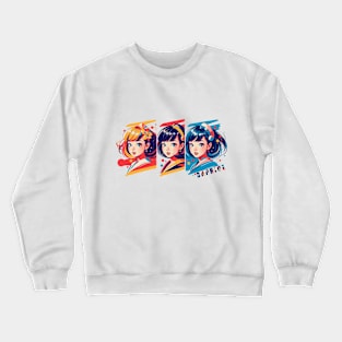 "Caprice" Colorful Simple Design - Banner Type Crewneck Sweatshirt